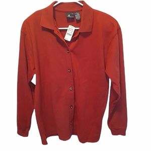 Liz Sport Red Vintage Button Down